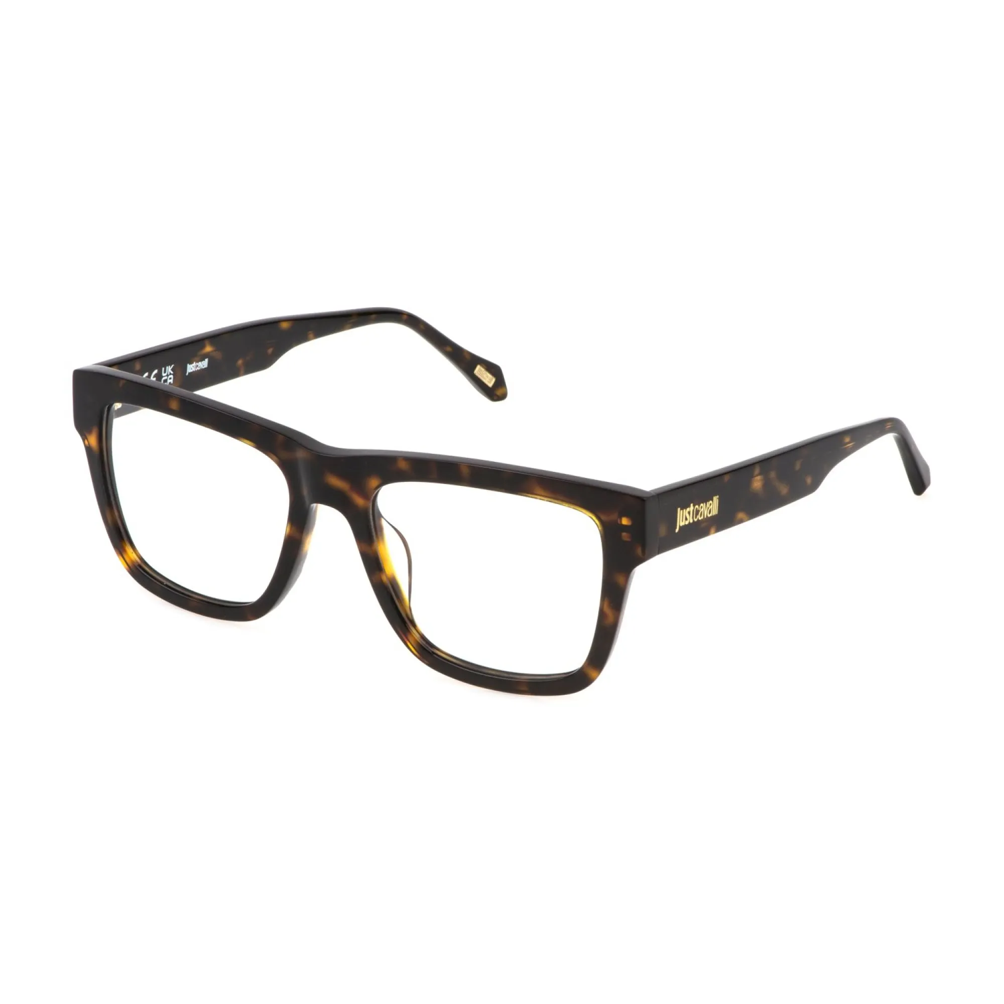   Just Cavalli VJC114 - 0722 Avana Scuro Lucido | Occhiale Da Vista Uomo 