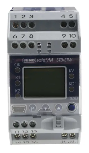 Limitatore di temperatura Jumo STB/STW, 110 → 240 V c.a., 85 x 45mm, 2 uscite Relè