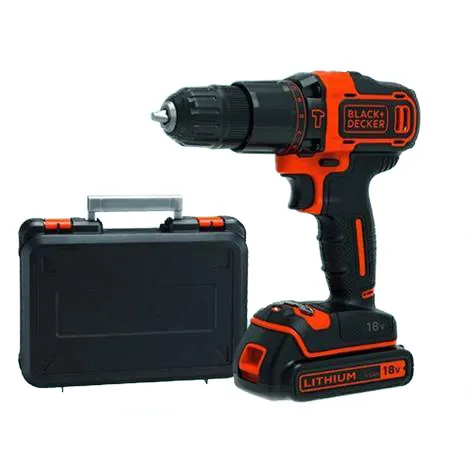 TRAPANO AVVITATORE PERCUSSIONE BLACK & DECKER 18V 1.5AH - BDCHD18BOA-QW