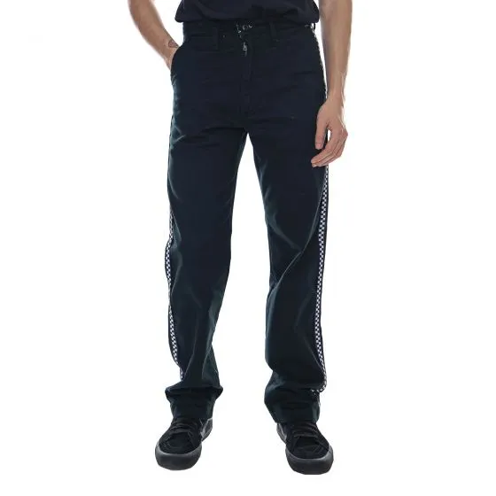 Vans Mn Authentic Chino Pro - Black / Checkerboard - Pantaloni Uomo Neri    