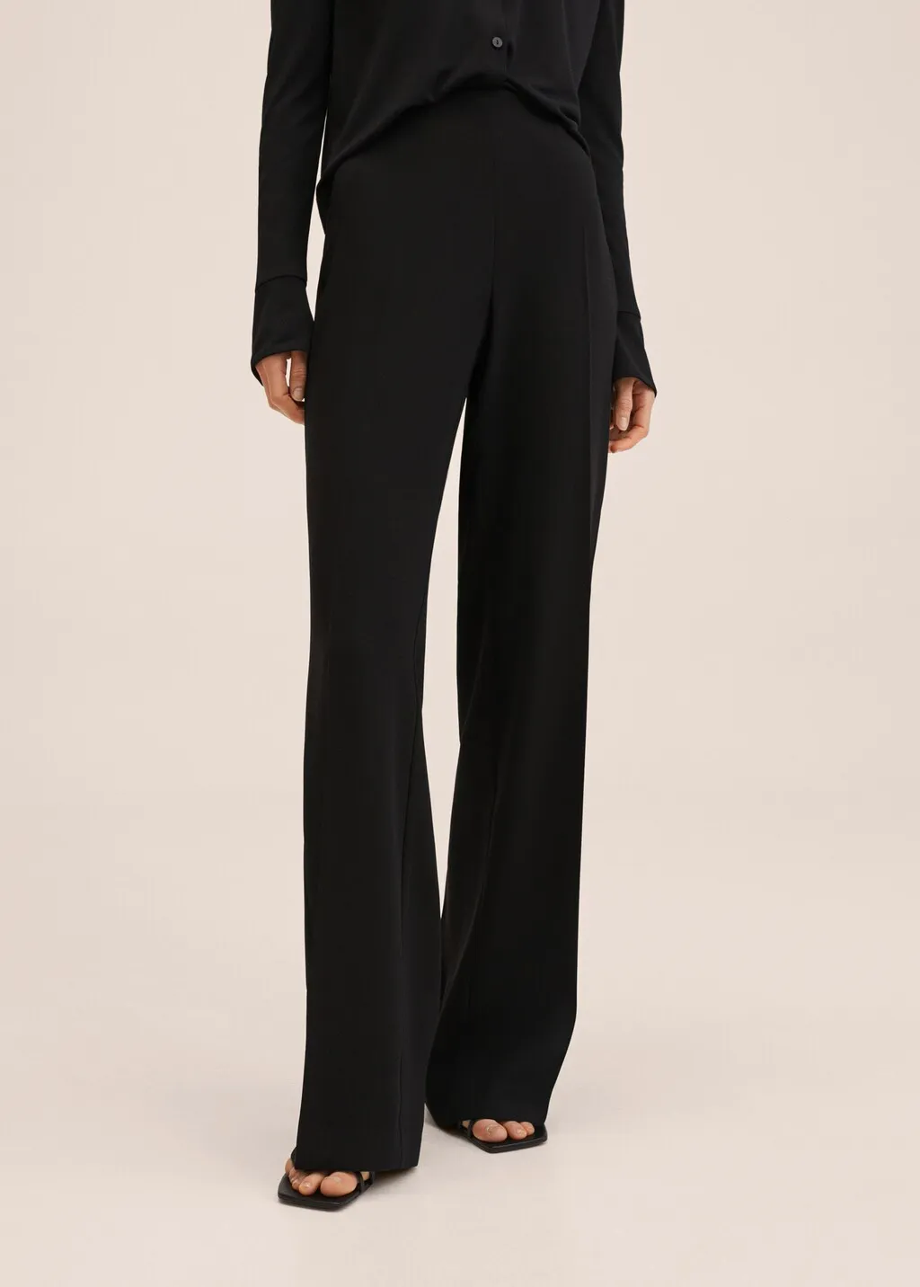Wideleg suit trousers