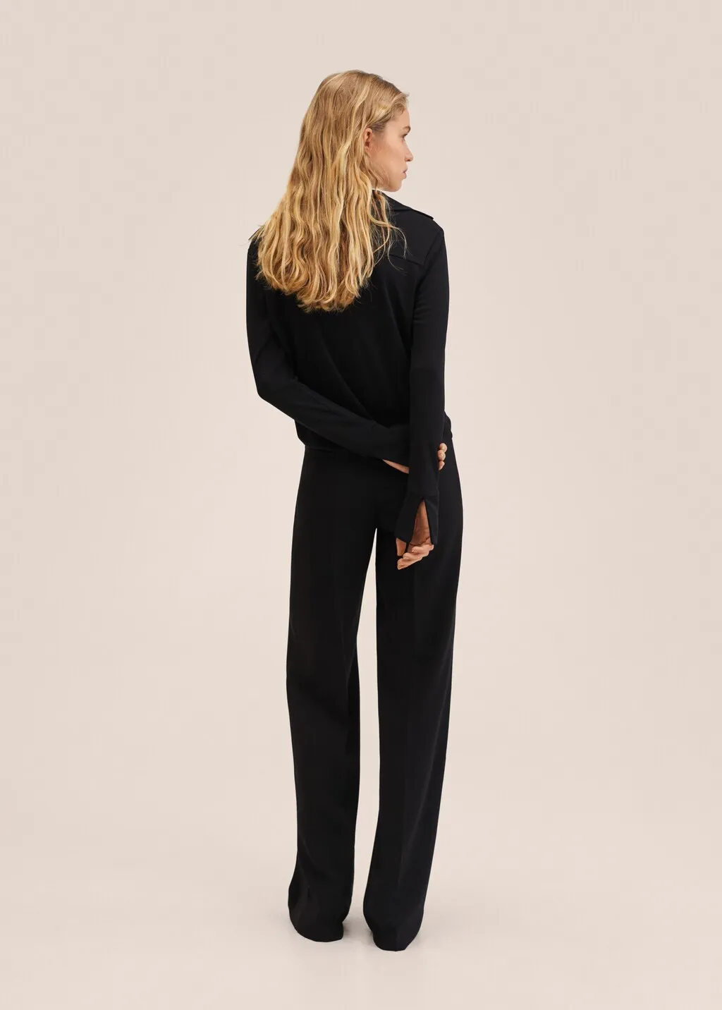 Wideleg suit trousers