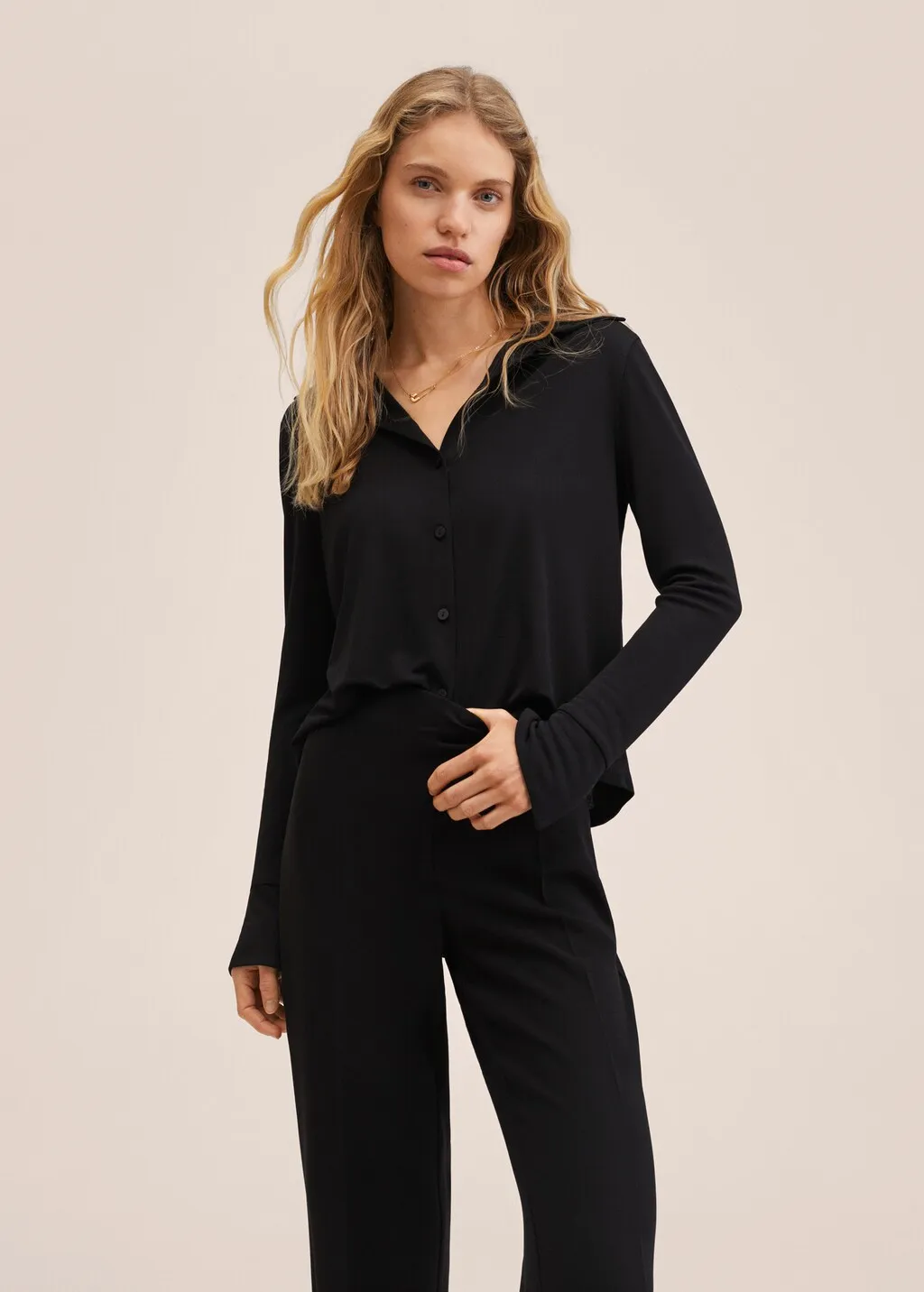 Wideleg suit trousers